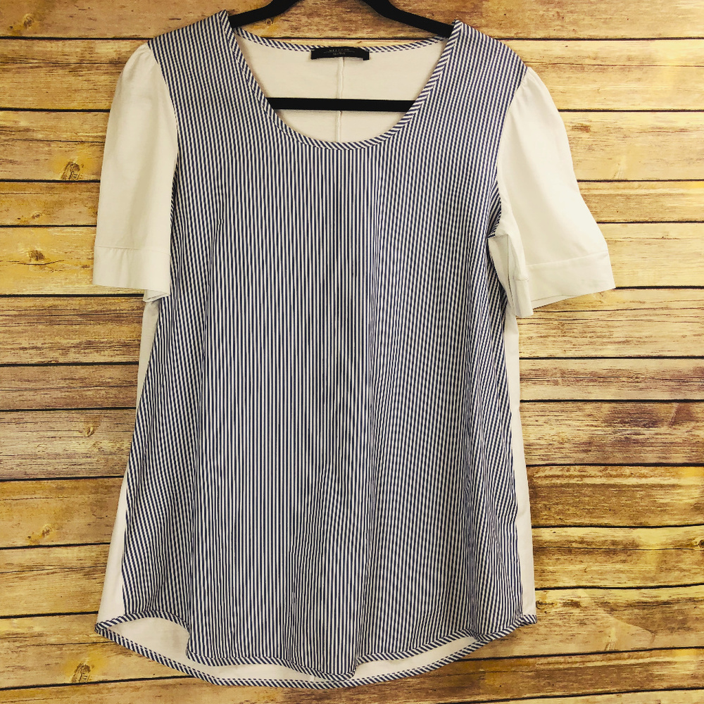 Weekend MaxMara Blue Striped / Searsuck Shirt